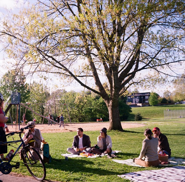 Portland Tweed Ride 2024, at Ovelook Park, 21 April 2024