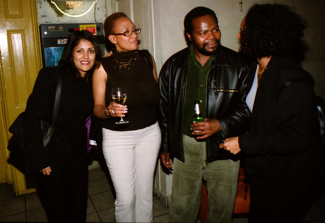 Zimbabwean DJ Wala RIP of The Africa Centre Charming The Ladies at Singers Open Microphone The Spot Maiden Lane Covent Garden London West End September 2001 115w