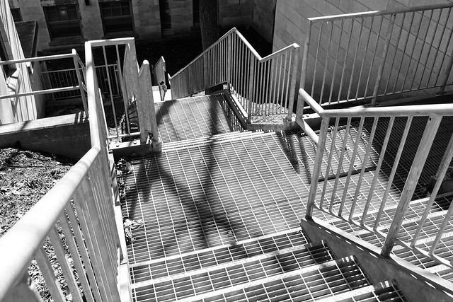 Escalier, campus McGill.