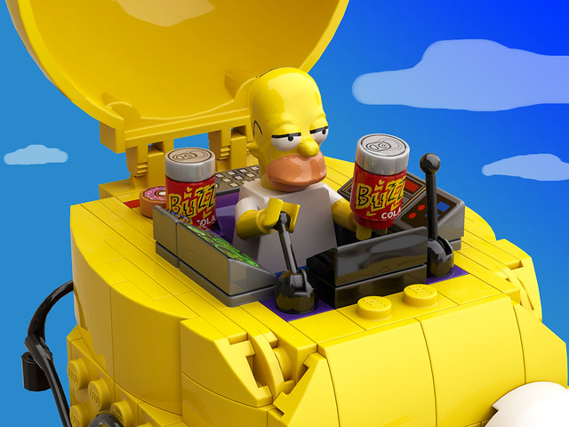 Up-scaled LEGO Minifigure of Homer