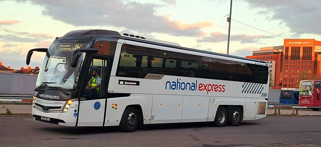BV19 XRJ National Express Coaches.