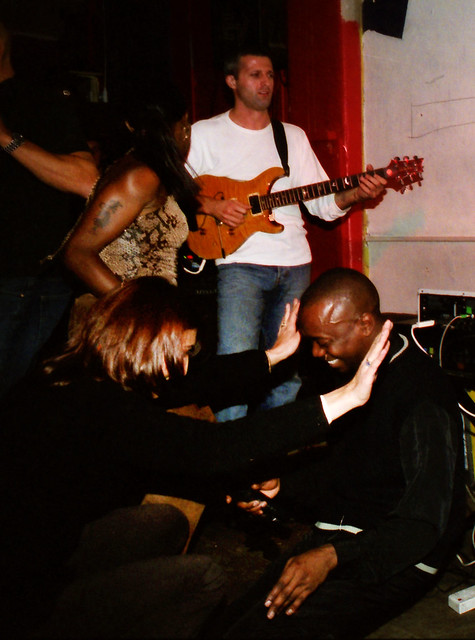Robert Maseko Democratic Republic of Congo DRC Vocalist at Singers Open Microphone with Asha on Keyboard The Spot Maiden Lane Covent Garden London West End September 2001 222v