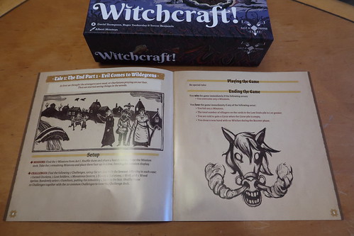 Erstes Kapitel der Kampagne des kartengesteuerten Solospiels "Witchcraft!"