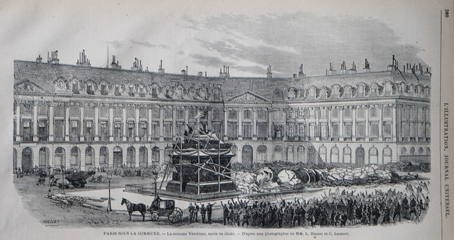 Aftermath of the destruction of the Vendome Column 1871