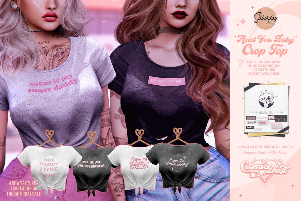 [Cosmic Dust] – Need You Baby Crops @ Mainstore for TSS