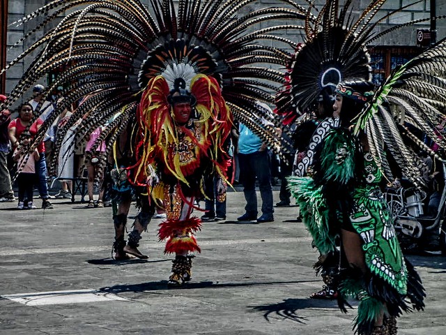Danzantes del zócalo de la ciudad de México