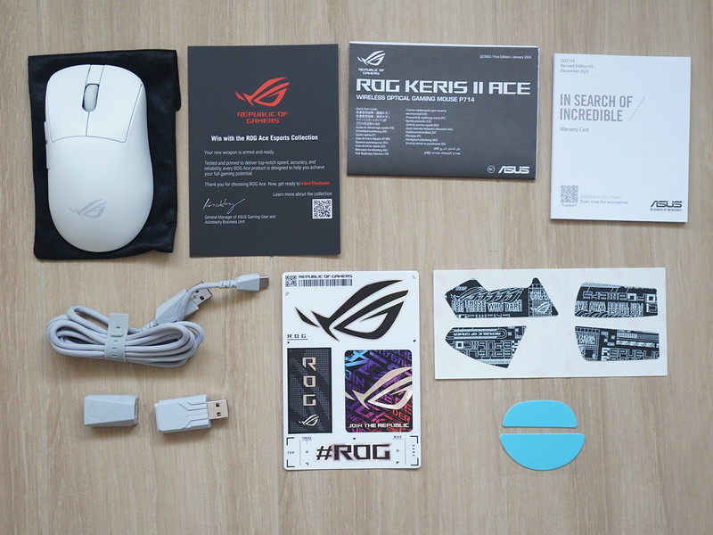 Asus ROG Keris II Ace - Box Contents