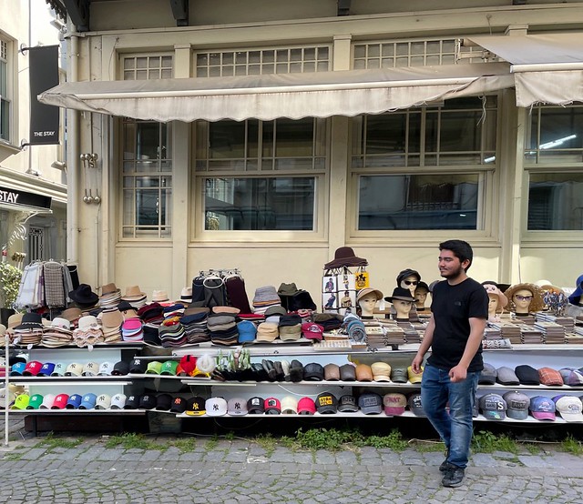 Hats for sale in Ortaköy