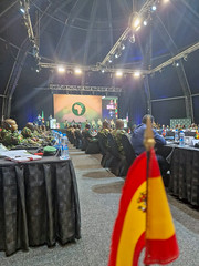 El general Luis Cortés Delgado, jefe del E.M. del Mando de Canarias @MCANA_ET representa al #EjércitodeTierra en el “African Land Forces Summit 2024”