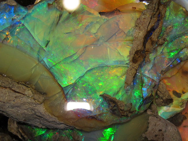 Precious opal (Tertiary; Ethiopia) 6