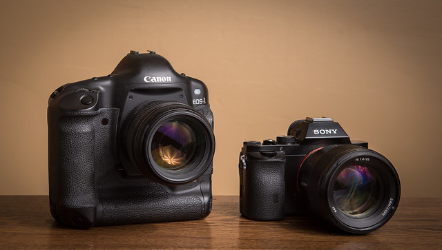 Canon EOS-1Ds (2002) / Sony Alpha 7 (2013)