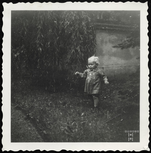 ArchivTappen42(1S)Album(4D)372 Privatalbum, Porträt, Udo, Im Garten, 1940er