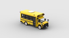 LEGO School bus FORD E350 6pin-wide MOC