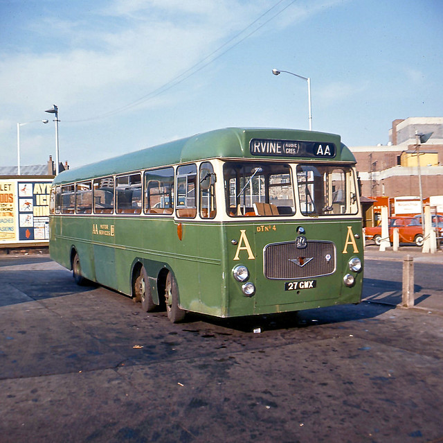 02084 - A.A. Motor Services, Ayr DT No.4 ex-A. & C. Wigmore, Dinnington 27 GWX - Ayr, Bus Station - 15 Jul 1969