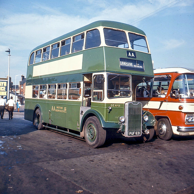 02081 - A.A. Motor Services, Ayr DT No.11 ex-Southdown 531 (PUF 631) - Ayr, Bus Station - 15 Jul 1969