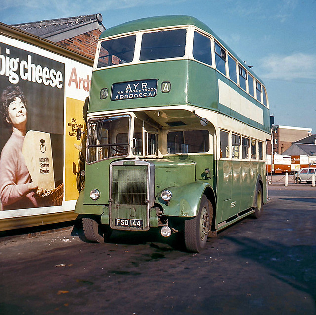02082 - A.A. Motor Services, Ayr FSD 144 - Ayr, Bus Station - 15 Jul 1969