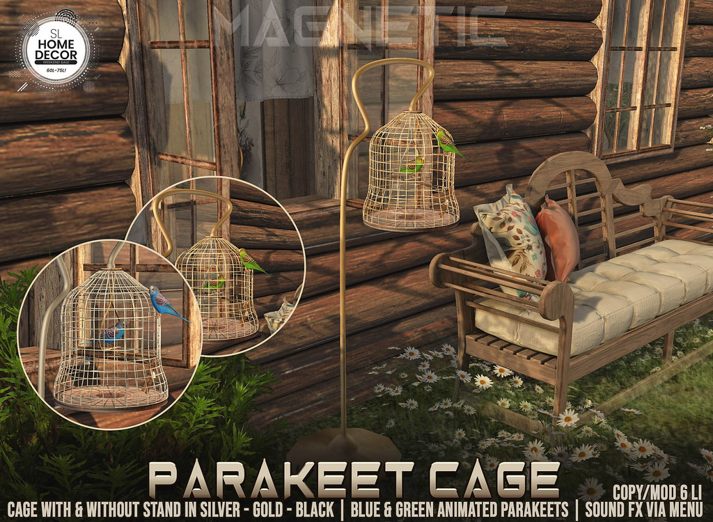 Magnetic – Parakeet Cage
