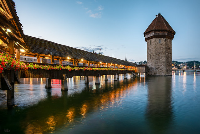 Kapellbrücke. Luzern (Schweiz).