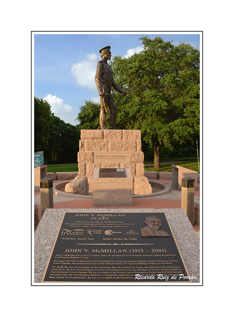 John V McMillan Plaza (Major Arnold statue in background)