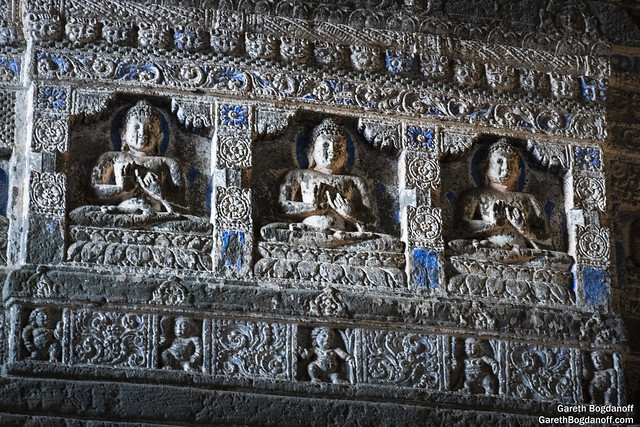 Ajanta Caves Bas Reliefs