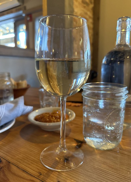 White wine at Mercato Restaurant - West Chester Pennsylvania