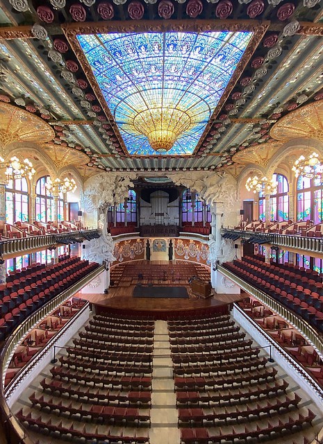 Palau de la Música Catalana, Barcelona, Spain.