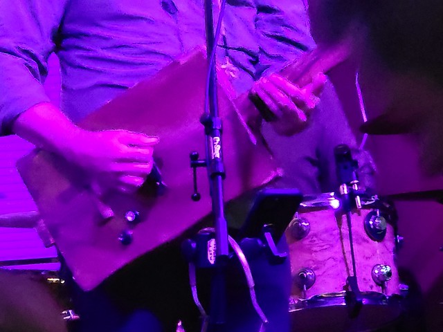 Cigar Box Electric Guitar on Stage