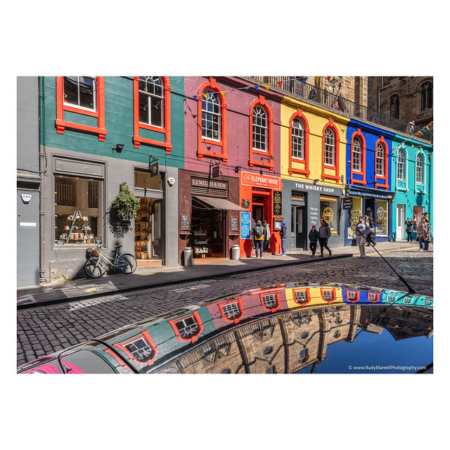 The Vibrance of West Bow in Edinburgh's Old Town