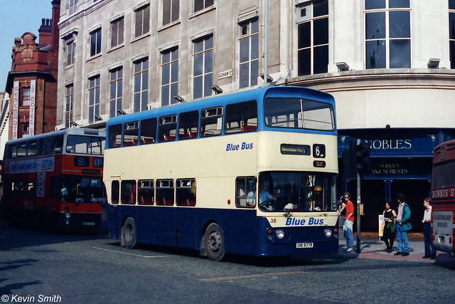 Blue Bus Leyland Atlantean 38 OIB9378 - Manchester - 6 June 1992