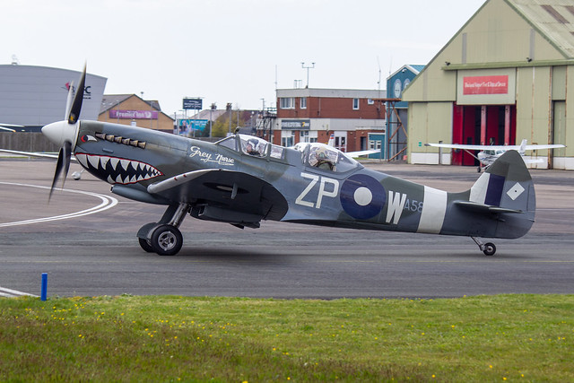 Vickers Spitfire IX | G-AWGB | BLK/EGNH | 27/04/24