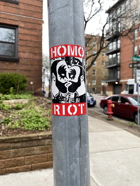 4.27.2024 - “Homo Riot” Sticker, Loring Park, Minneapolis