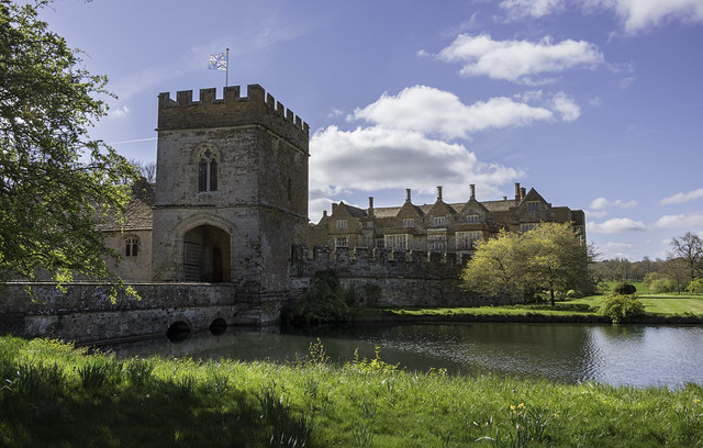 Broughton Castle, a star of Disney+ and Apple TV streaming channels.