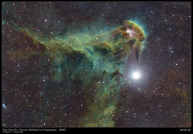 The Devils Tower - RCW85 (Narrowband)