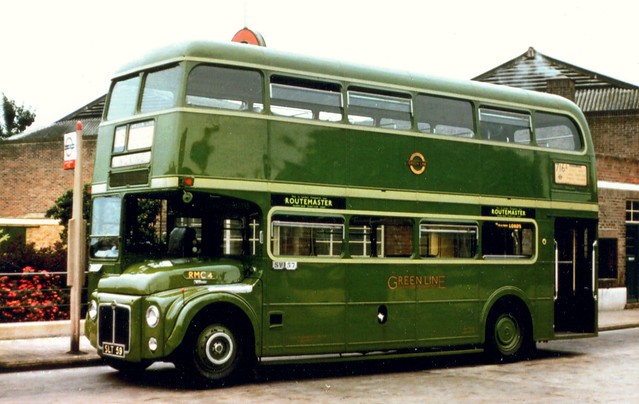 Aug 1960 – The 4th prototype Routemaster CRL4. Location Addlestone Garage .
