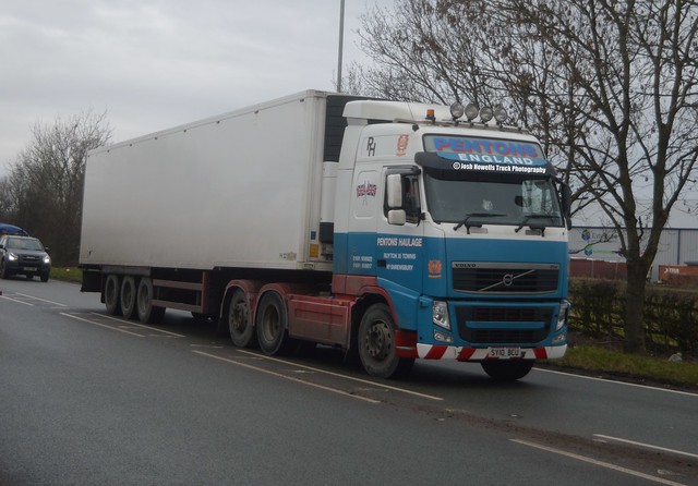 Pentons Haulage SY10 BCU On the A5 At Oswestry (Ex Ferguson Transport)