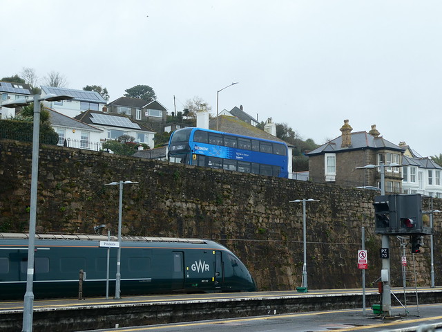 Great Western Railway Class 802 802112 And First Kernow 33302 WK18CFP On Route 17 At Penzance Station