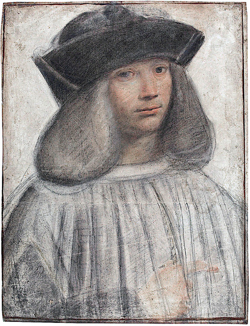 Giovanni Antonio Boltraffio - Portrait of Francesco Melzi [1510-11] - Milano, Biblioteca Ambrosiana; wm