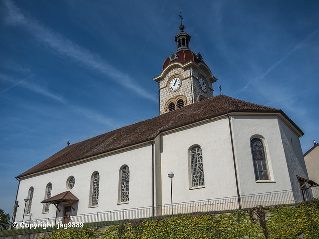 Roman-Catholic Church in Charmoille, La Baroche, Canton of Jura, Switzerland