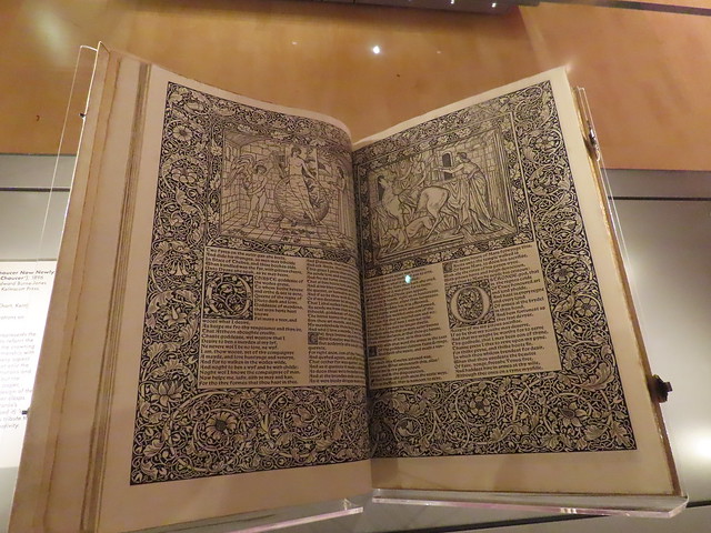 The Works of Geoffrey Chaucer Now Newly Imprinted (the 'Kelmscott Chaucer') - Victorian Radicals at the Gas Hall, Birmingham Museum & Art Gallery