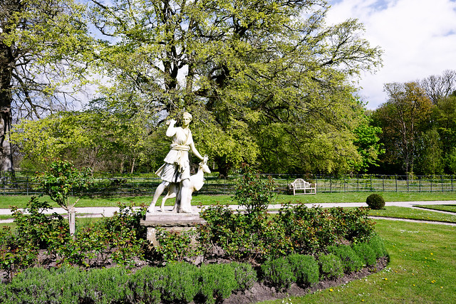 Statue of Diana the Huntress at Lytham Hall 24.04.24