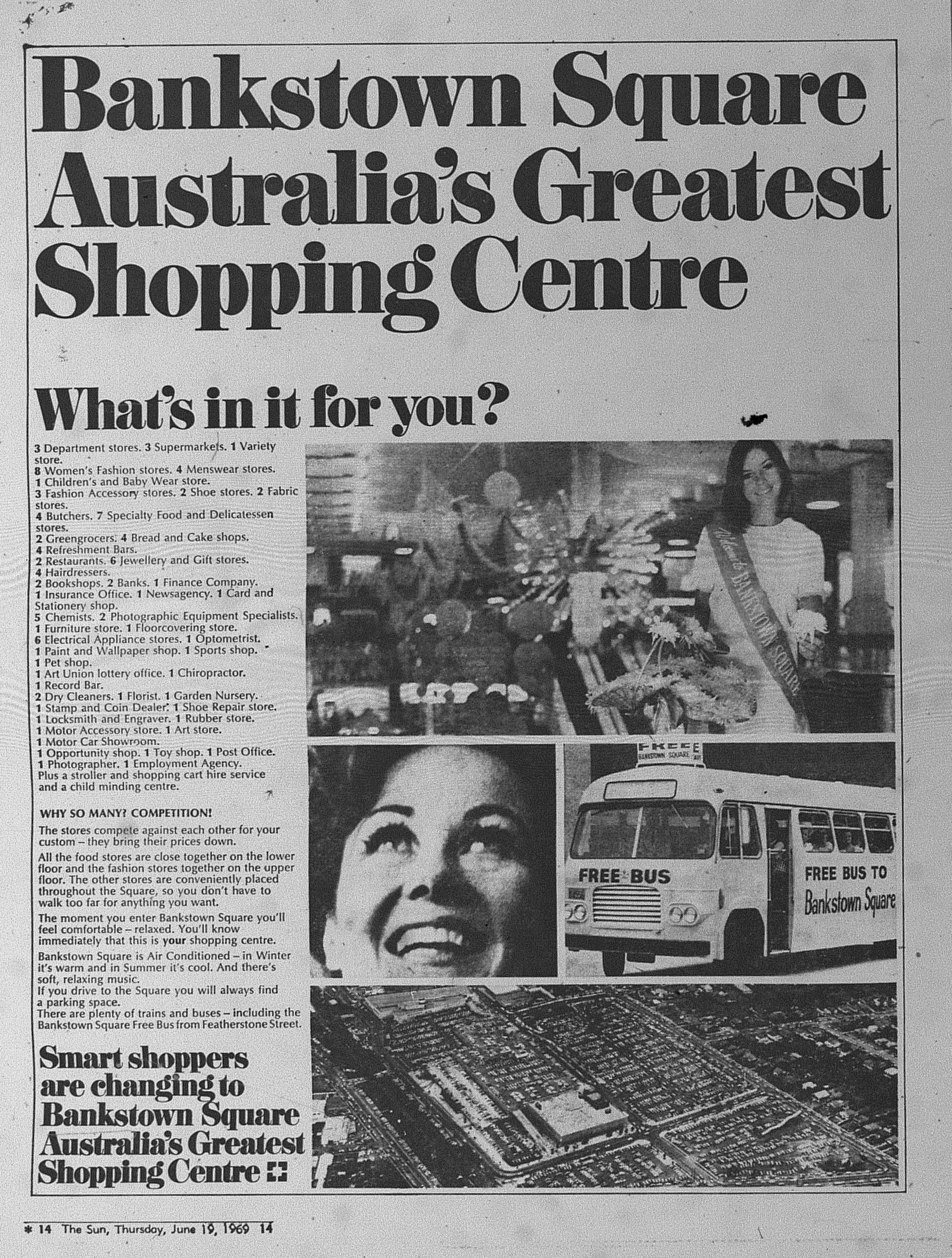 Bankstown Square Ad June 19 1969 The Sun 14