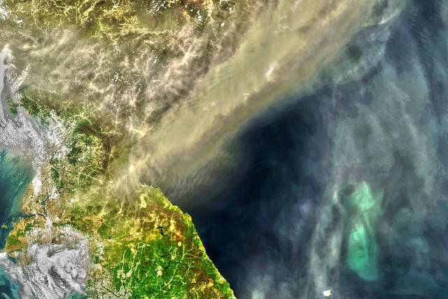 Dust Storm Over the Korean Peninsula, variant