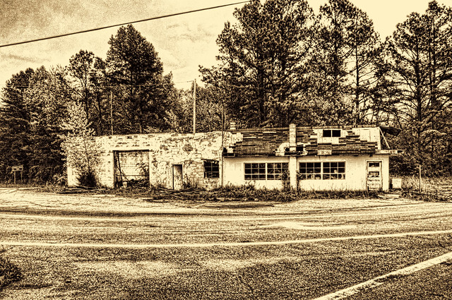 A Lost Gas Station