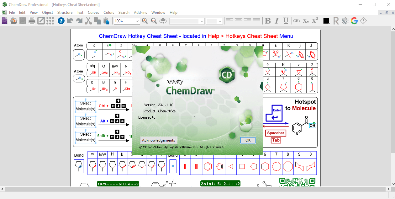 Working with ChemDraw Professional Suite 23.1.1.3 full