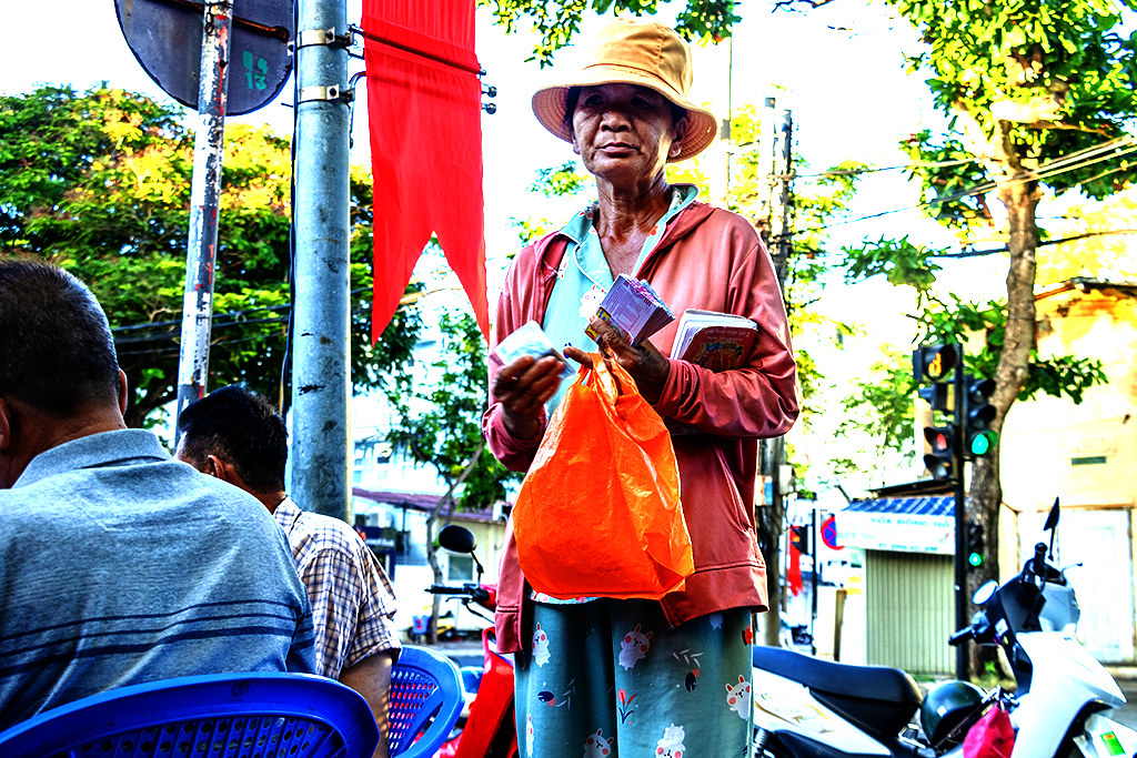 Itinerant seller of lottery tickets on 4-28-24--Vung Tau copy