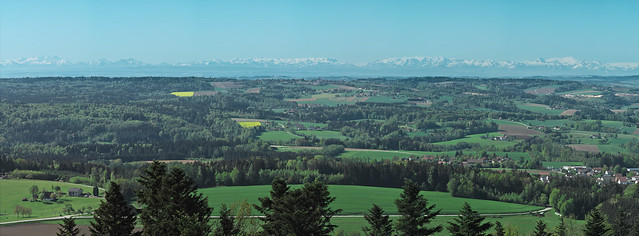 Panorama Aussichtsturm Ebersberg Süd 200MP