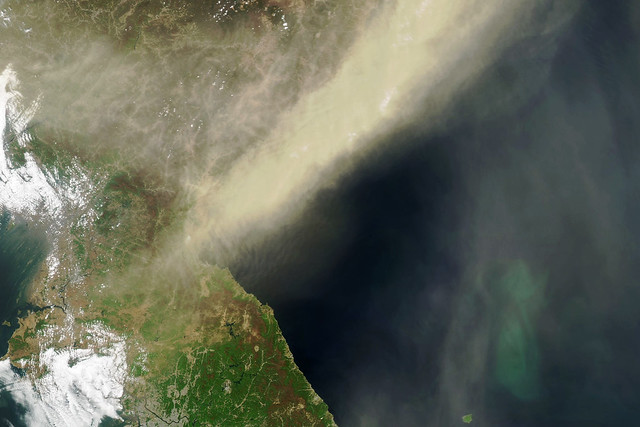 Dust Storm Over the Korean Peninsula, variant