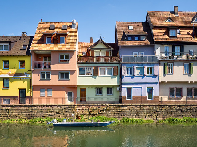 Pastel coloured houses