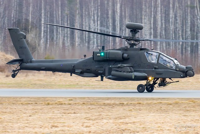 ZM709 UK Army Boeing AH-64E Apache, EFTP, Finland