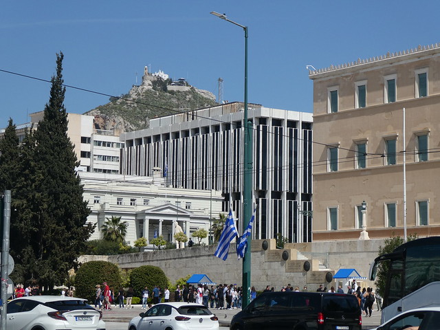 Parliament Building & Lycabettus Hill, Athens